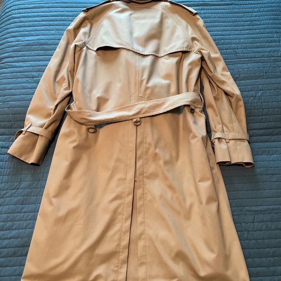 Mens Burberrys Trench Coat Size 36L Nova Check Wool Lining - Picture 13 of 16